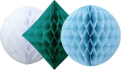 Haza Original Honeycombset 3 Stuks Groen/wit/blauw