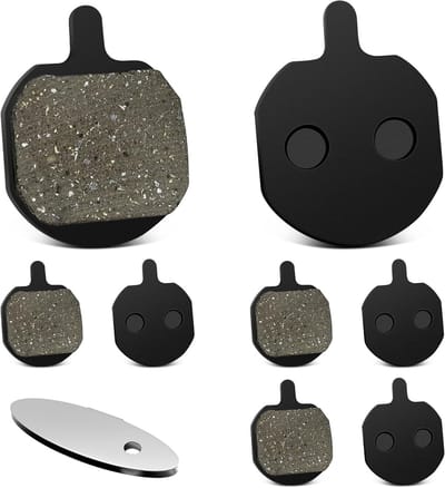Remvoeringen voor schijfremmen, 4 paar fietsremblokken voor mountainbikes, compatibel met Hayes MX2/MX3/MX4/MX5/CX5/GX-C/GX2, krasbestendige verstelplaat en optimale remprestaties