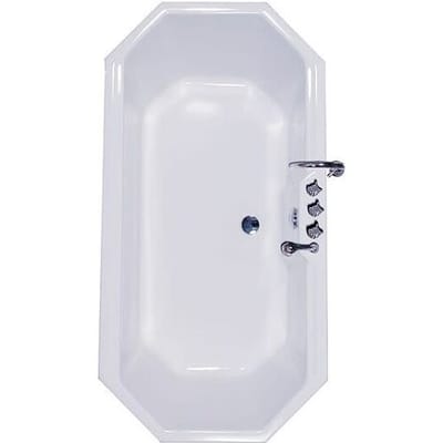 Caribia Vesuvius 8-corner bathtub 158 x 81 cm Vesuvius incl. foot frame