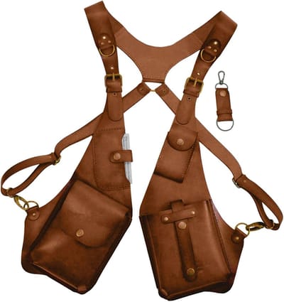 Verborgen schoudertas onder de arm, portemonnee, verborgen schoudertas, middeleeuwse outdoor sportrugzak, kaki