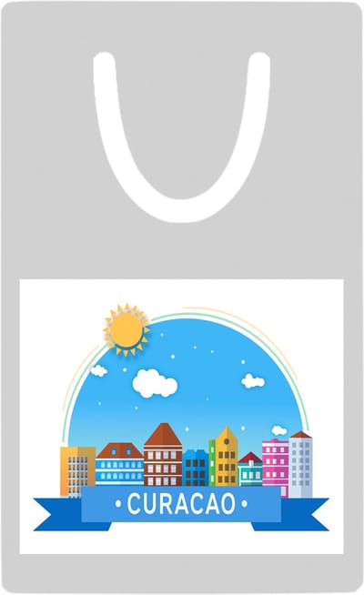 Hacebo® - Curacao metalen boekenlegger - Wereld - Vakantie - Antillen Bladwijzer boekenleggers - 7.6 cm x 5cm