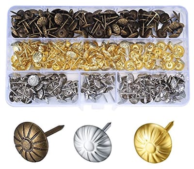 Decoratieve punaises 450 stuks in brons, goud en zilver - 11 x 17 mm voor meubels en decoratie