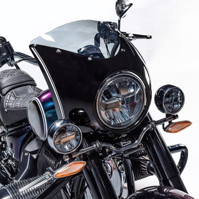 Ronde Koplamp Behuizing met Windscherm voor B.M.W R18 Classic 2020-2023 - Bescherming en Stijl voor Motorfiets Accessoires