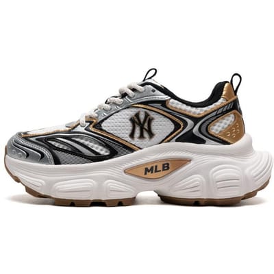 MLB New York Yankees Comfortabele Slipbestendige Duurzame Lage Dad Schoenen Unisex Sneakers Platina 3ASHWD15N-50GOL 38.5 gray