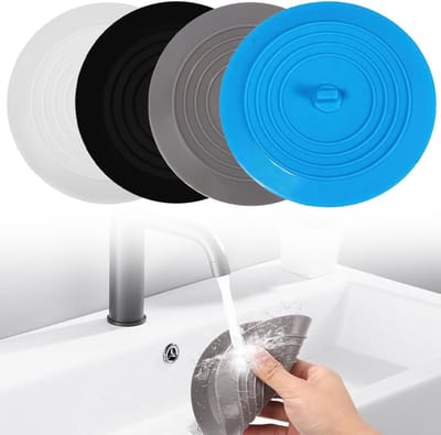 Afvoerstop Siliconen - Universele Stop - Water Besparen - Lekvrij Ontwerp - 4 Stuks 15cm - Meerdere Kleuren