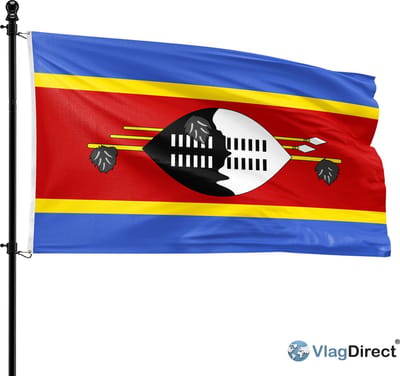 VlagDirect - Swazische vlag - Swaziland vlag - 90 x 150 cm