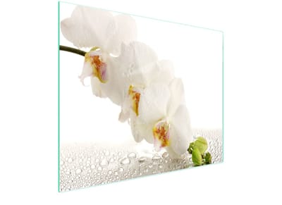 TMK ArtDeko Serie - Snijplank Glas - 52x30 cm - Orchidee - UV Print