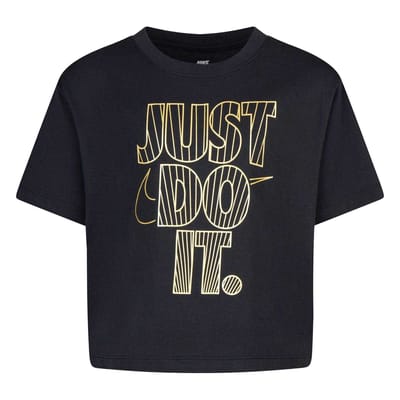 Nike Meisjes Shine Boxy T-Shirt (Zwart)