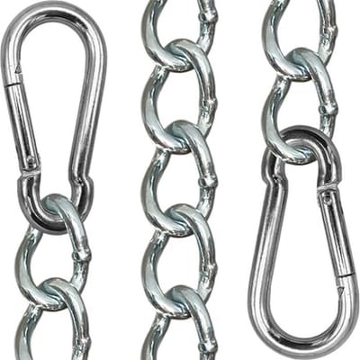 Verlengingsketting voor hangstoel en hangmat met karabijnhaken, 50 cm