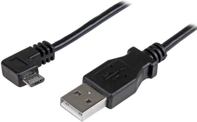 StarTech.com 6ft USB A to Right Angle Micro-USB Charge Sync Cable M/M 24AWG