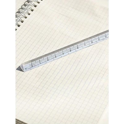 Règle Triangle Transparente, Mignonne Multifonctionnelle Non Marquée Papeterie Étudiante Outil d'Échelle Retour à l'École one-size pur