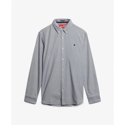 Superdry - Klassiek Oxford Overhemd met Lange Mouwen - Heren - Lange mouwen shirts