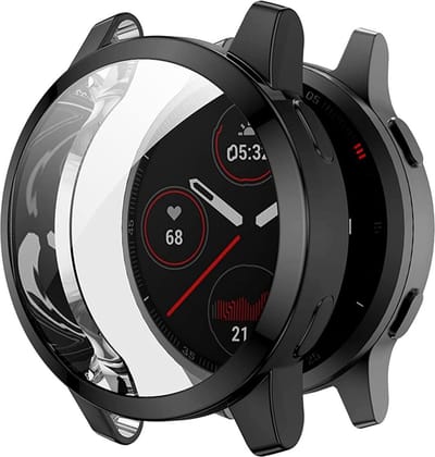 Case geschikt voor Garmin Vivoactive 4s 40mm - Zwart - Siliconen