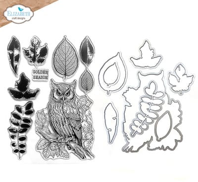 ECD Golden season stamp and die set