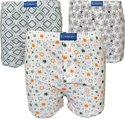 Embrator 3-pack mannen Boxershort Loose Fit katoen 2XL