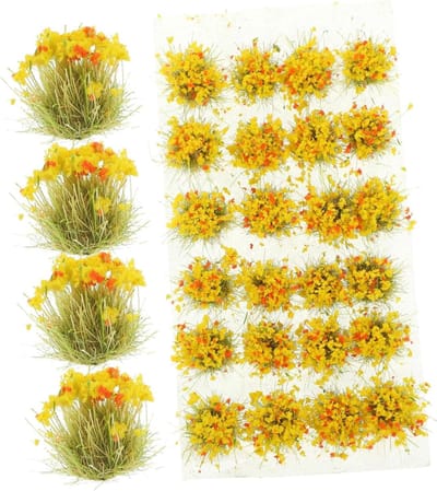 Kunstgras Clusters - Miniatuur Gras - Modelbouw Decoratie - Realistisch Uiterlijk - 5 Dozen - Groen