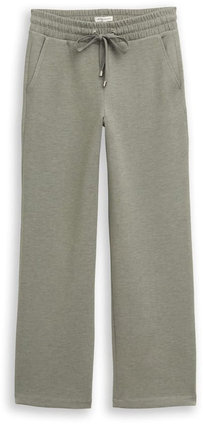 Tom Tailor - Rechte scuba broek - Maat 42/30 - cloudy green melange