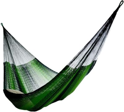 Handgemaakte Hangmat - Yucatan Stijl - Ontspannen Buiten - Traditioneel Geweven - 420 cm Lengte - Groen