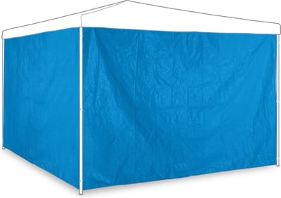 partytent zijwand - set van 2 - 3x2 m - waterdicht - uv-bestendig - kunststof - blauw