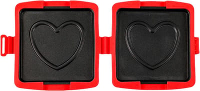 Opvouwbare Grillpan - Sandwichmaker Bakplaat - Snelle Snacks Maken - Antiaanbaklaag - Compact Opvouwbaar - Rood
