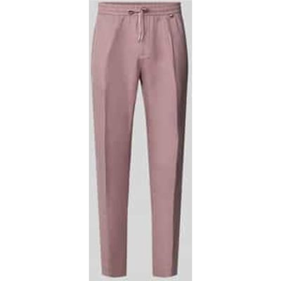regular fit broek van mix van linnen en viscose model 'NEIL'