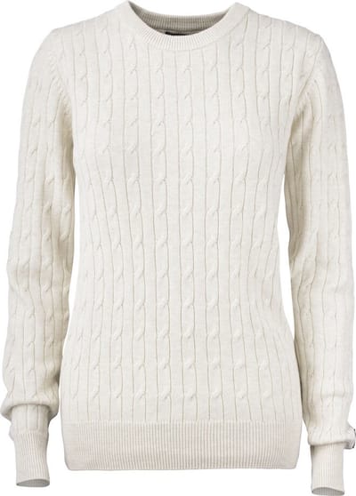 Cutter & Buck Blakely Knitted Sweater Dames 355403 - Zand Mélange - M