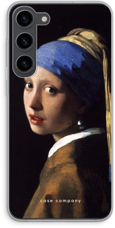 Case Company® - Hoesje geschikt voor Samsung Galaxy S23 Plus hoesje - The Pearl Earring - Soft Cover Telefoonhoesje - Bescherming aan alle Kanten en Schermrand