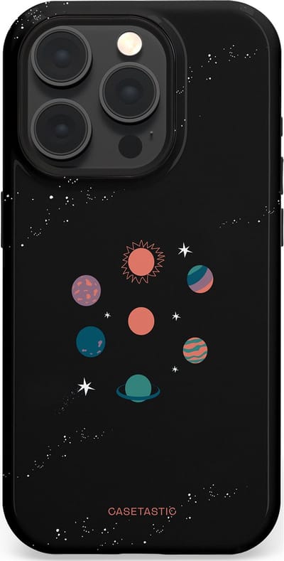 Casetastic Hoesje Geschikt voor Apple iPhone 15 Pro Magsafe - Stijlvolle Beschermende Duo-layer Case - Universum familie