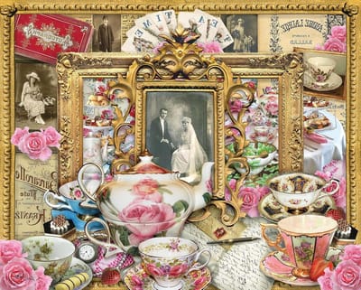 Thee voor Twee Puzzel - Legpuzzel Jigsaw Puzzle - Ontspannen Tijdverdrijf - Unieke Stukken - 76 x 61 cm