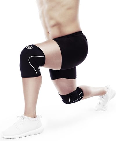 Rehband Knee Sleeve RX Black 5 mm-Maat M: 35 - 37 cm (per stuk)