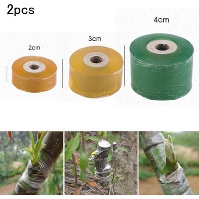 2 stuks enttape rekbaar zelfklevend enttape voor tuinplant geel