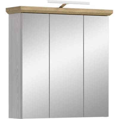Spiegelkast met Verlichting - Moderne Badkamer Oplossing - FSC Hout - 69x71x21cm