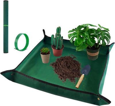 Unyqoos ® Opvouwbare Waterdichte Tuinmat met Plantenbinders voor Moestuin en Bloemverzorging