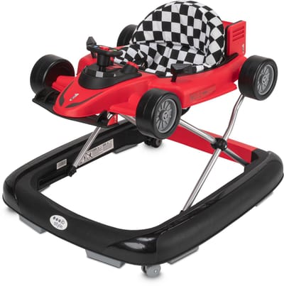ib style® Loopstoel Babywalker - Baby Loopwagen - Looptrainer - 2-in-1 Racer - Hoogte verstelbaar - Met Geluidseffecten - Little Speedster - Rood