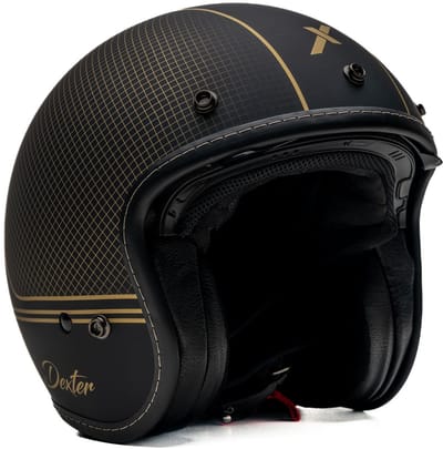 MOTOBLOUZ ELEMENT SUGAR HILL Scooterhelm - Motorhelm - Jet Helm voor Vespa, Scooter, Motor Brommer & Snorfiets - Zwarte mat - XS