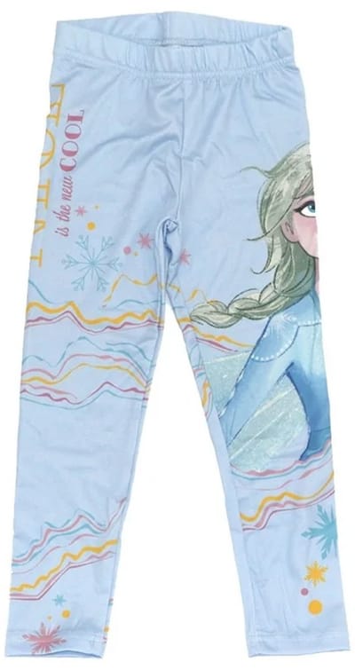 Disney Frozen Legging - Lang - Elsa - Blauw - Maat 110/116
