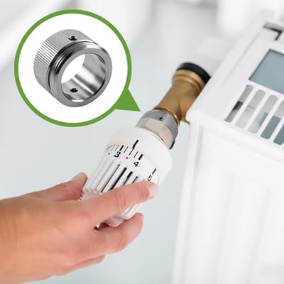 Universele Radiatorklep Adapter van Roestvrij Staal (RVS)