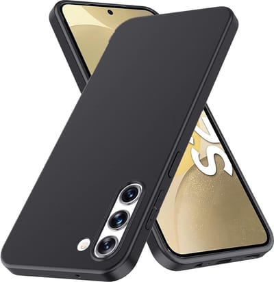Flexibele achterkant Silicone hoesje Zwart Geschikt voor: Samsung Galaxy S24