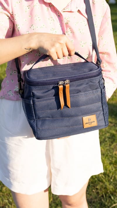 Geïsoleerde Koeltas| Lunchtas| Thermotas| 7 Liter| Picknicktas| Isolatie| Blauw
