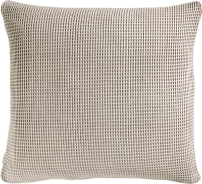 Heckettlane Kussensloop Wafel - Kussenhoes van 80x80 cm - 1 stuk - 100% Katoen - Grijs