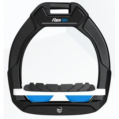Veiligheidspaadjes voor paardrijden Schuin Grip Zwart/Wit/Blauw Flex-On Safe-On