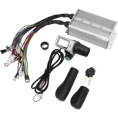 Kit contrôleur de vélo électrique 36V 48V 1500W Contrôleur de vélo électrique Écran LCD Contrôle de la vitesse black