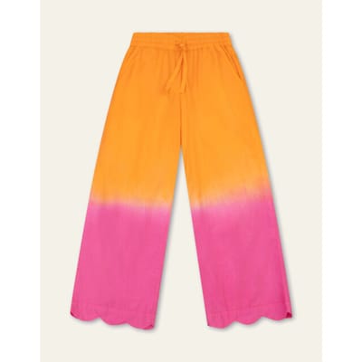 Oilily Palazzos Broek- maat122/7yr Vibrant Oranje
