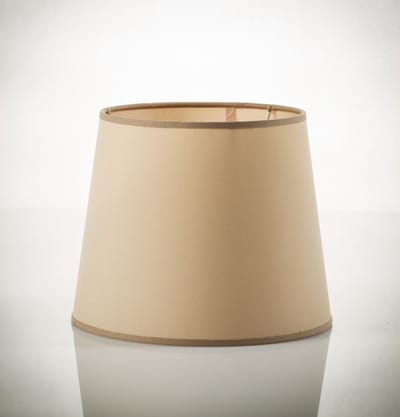 Licht-Erlebnisse - Willow - Lampenkap voor staande lampen - E27 - van - Plastic bedekt met stof - in - Cappuccino