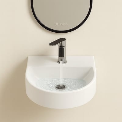 AquaVik Fontein Lilla 30 x 25 x 12 cm Keramiek Snö Wit glans