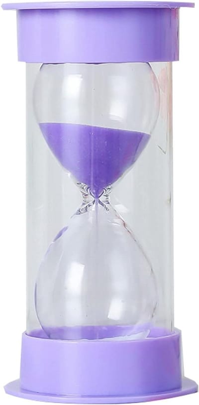 Zandloper, zandloper, zandloper 5/10/15/20/25 minuten zandloper for klaslokaal thuiskantoor koken zandloper zandloper set paarse decoraties for woonkamer (grootte: 25 minuten, kleur: paars) (Color :
