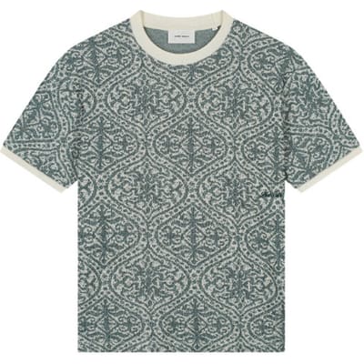 Pure Path Jacquard Pattern T-Shirt