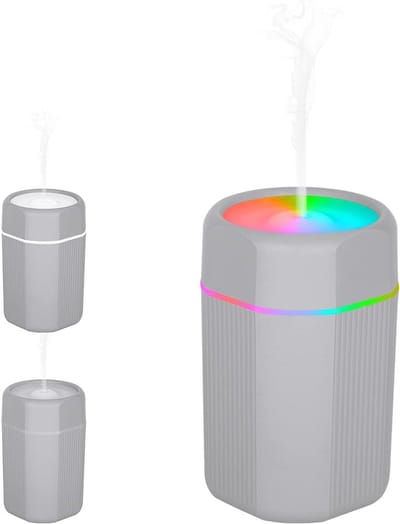 300ml Aromatherapie Diffuser met Koele Mist, 7 LED Kleuren, USB Vochtinbrenger voor Thuis, Slaapkamer en Kantoor, 2 Vernevelingsmodi, Ontspanning en Gezondheid