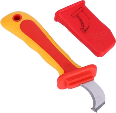 Professionele Isolatie Mes voor Elektriciens, Snelle Kabelstripper en Cutter, Antimagnetisch en Veilig tot 1000V