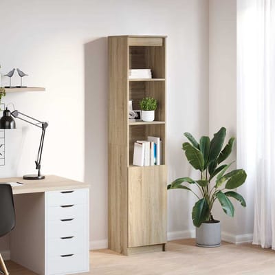 vidaXL - Highboard - 37,5x35x180 - cm - spaanplaat - sonoma - eikenkleurig